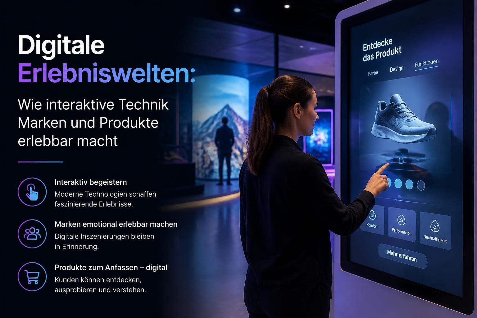 Digitale Erlebniswelten: Wie interaktive Technik Marken und Produkte erlebbar macht